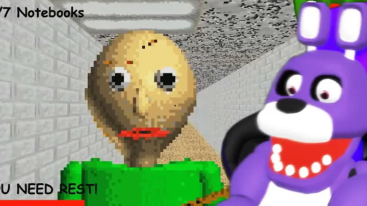 FNAF Bonnie Plays Baldi's Basics in Education and ...