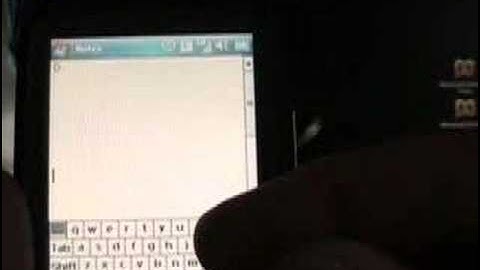 Text entry methods on the HTC Touch