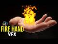 Fire on Hand Effect in DaVinci Resolve (Fusion Particles + Tracking)