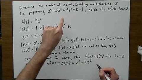 Complex Analysis - Rouché