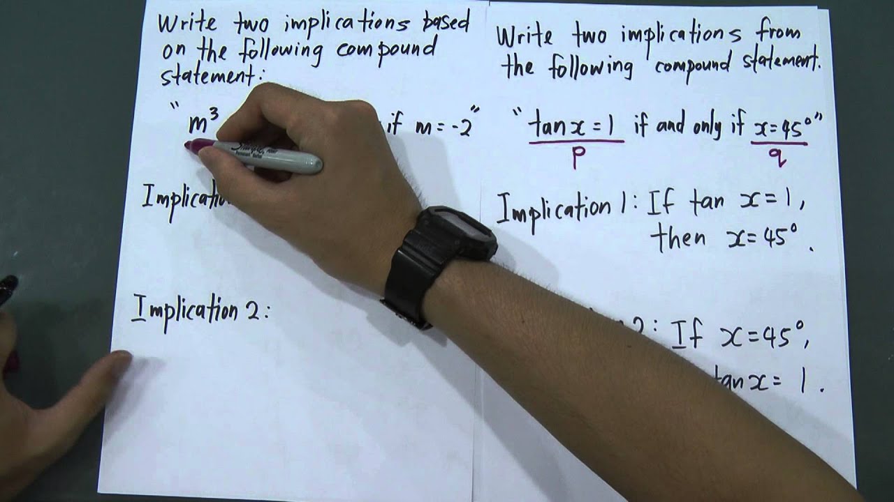 SPM - Form 16 - Modern Maths - Mathematics reasoning (Implication)