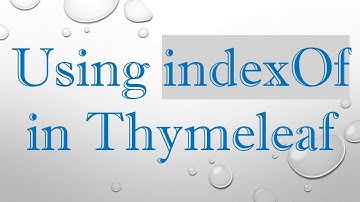 Using indexOf in Thymeleaf