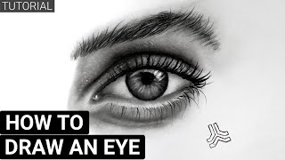 How To Draw Realistic Eyes For Beginners | Easy Step by Step Tutorial
