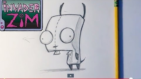 How to Draw Gir from Invader Zim - Easy Things To Draw