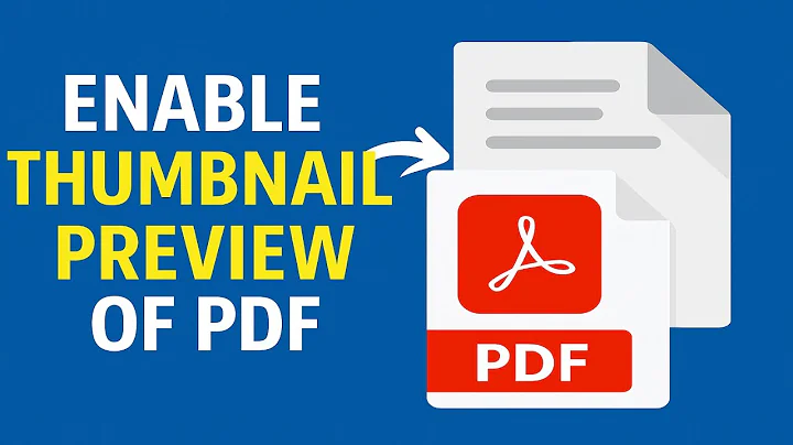 How To Enable thumbnail preview of PDFs in Windows Explorer | Show PDF Thumbnails in Windows 11, 10