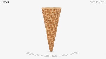 Waffle Cone 3D model by 3DModels.org