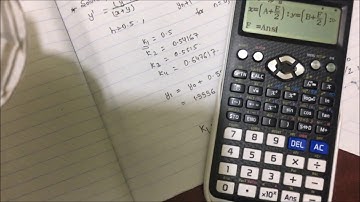 Runge Kutta 4 Numerical Method | How to solve using calculator in few minutes.