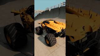 Monster Truck vs Mega Rampa #beamngdrive #shorts