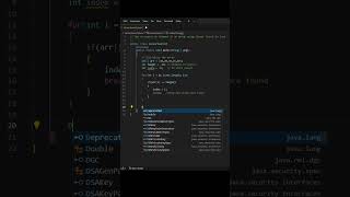 Search Element in Array using Linear Search | DSA | Java Shorts #shots