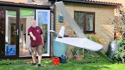 Simple basic foam glider from scraps PART 3 More flying including Slo Mo