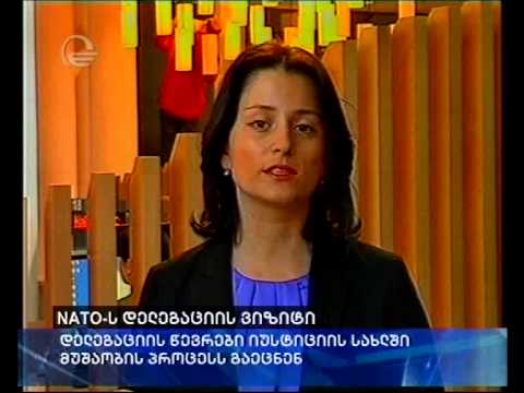 NATO-ს დელეგაციის წევრები იუსტიციის სახლში მუშაობის პროცესს გაეცნენ