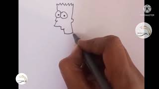 How to draw Bart Simpson-Sketchok||easy drawing||stepbystep||colouring||simple#CreativeDrawing🤩😍😍🤩