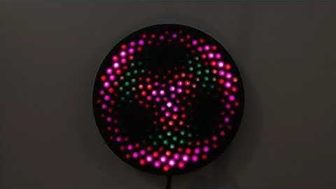 Fibonacci256 RGB LED Disc - Color Waves 2