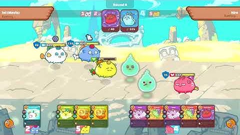 Axie Infinity Game Play Double Aqua vs Triple Bug