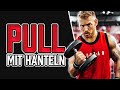 HARDCORE Pull Day mit Hanteln Rücken Bizeps Home Workout mit Gewichten zum Mitmachen