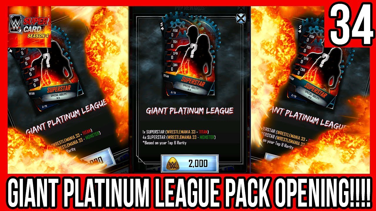 GIANT PLATINUM LEAGUE PACK OPENING + PAIGE RING DOM!! 