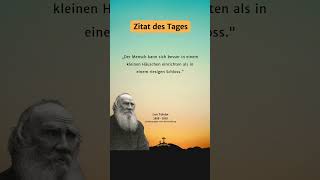 Kleines Häuschen vs. riesiges Schloss (Leo Tolstoi) 🕊️ #zitate #Inspiration #mindset #psychologie