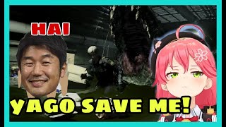 Sakura Miko Chased By Giant Croc While Sing Kirameki Rider Crying Help To Yago [Hololive/Eng Sub]