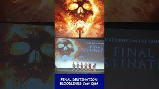 FINAL DESTINATION BLOODLINES Cast Q&amp;A. #shorts #finaldestinationbloodlines