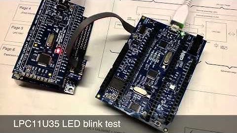 LPC11U35 LED blink test