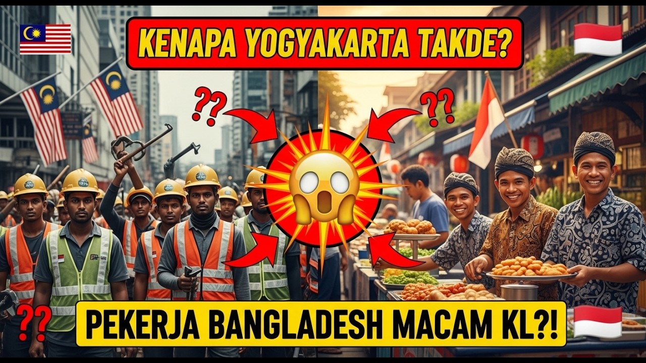 “Rakyat Malaysia terkejut! Tiada pekerja Bangladesh di Yogyakarta seperti di Kuala Lumpur ”