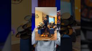 Trying To Flip 50 Eggs At Once