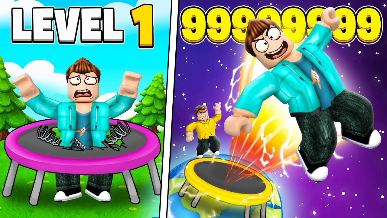 FLYING OUT OF EARTH IN ROBLOX TRAMPOLINE SIMULATOR!!!🪽🪽✈️✈️