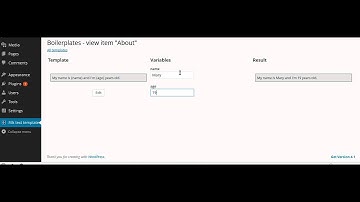 TextTemplate WordPress plugin - creating basic template