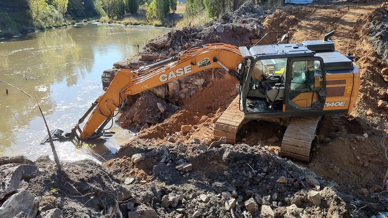 Sketch Factor Is High On Building This Pond Dam!