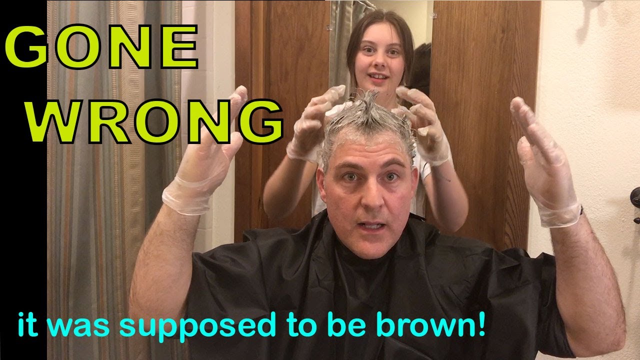 I DYED my Dads Hair BLACK on Accident!