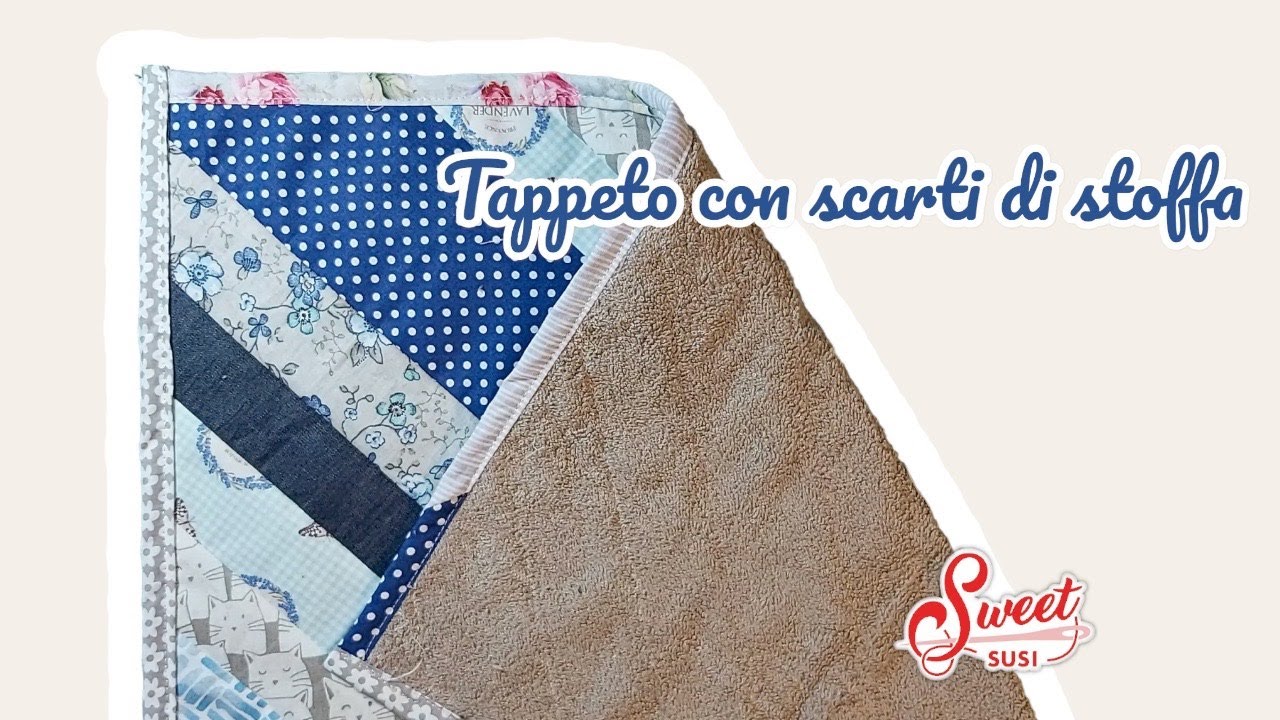 Risultato spettacolare | Tappeto con ritagli di stoffa metodo facile PATCHWORK