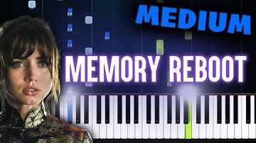 VØJ, Narvent - Memory Reboot - Piano Tutorial (MEDIUM)
