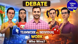 Teamwork vs Individual Work Group Discussion | Teamwork vs Individual Work GD Topic