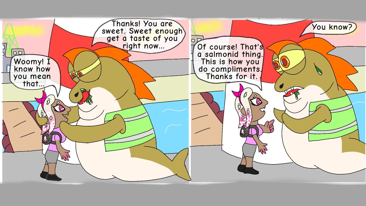 Date with a Bait - Splatoon fanart comic dub with voiceover