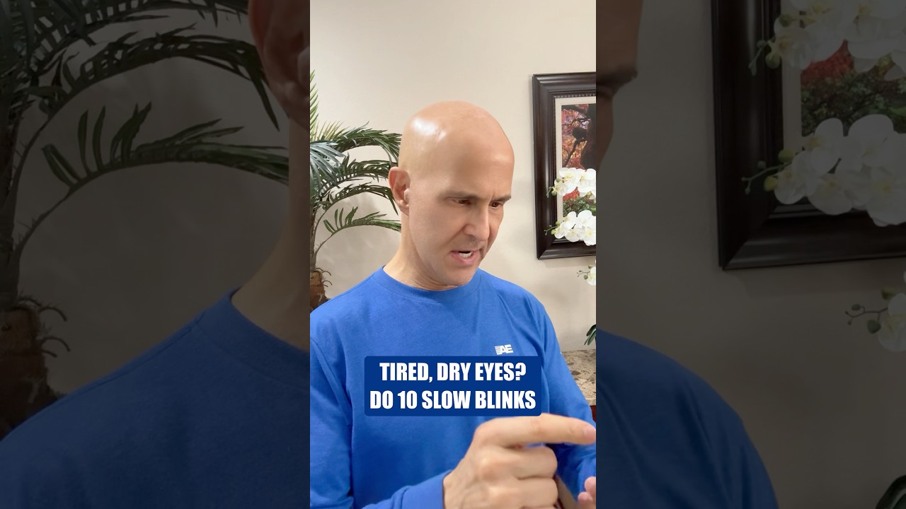 TIRED, DRY EYES? DO 10 SLOW BLINKS #drmandell #eyes #smartphone #computer