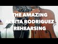THE AMAZING ALBITA RODRIGUEZ , rehearsing for her UPCOMING NEW RELEASE.