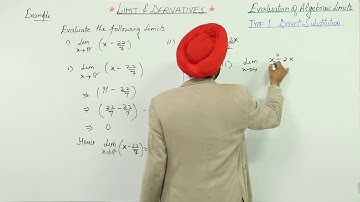 IMP ICSE CLASS 11 MATH l LIMITS  l Direct Substitution Method  Evaluation of Algebraic Limits l L5