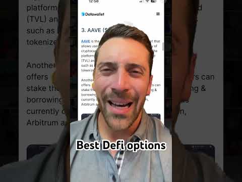🤔 Best Defi Options Now! (Last one is surprising) #Crypto #Defi #Decentralized