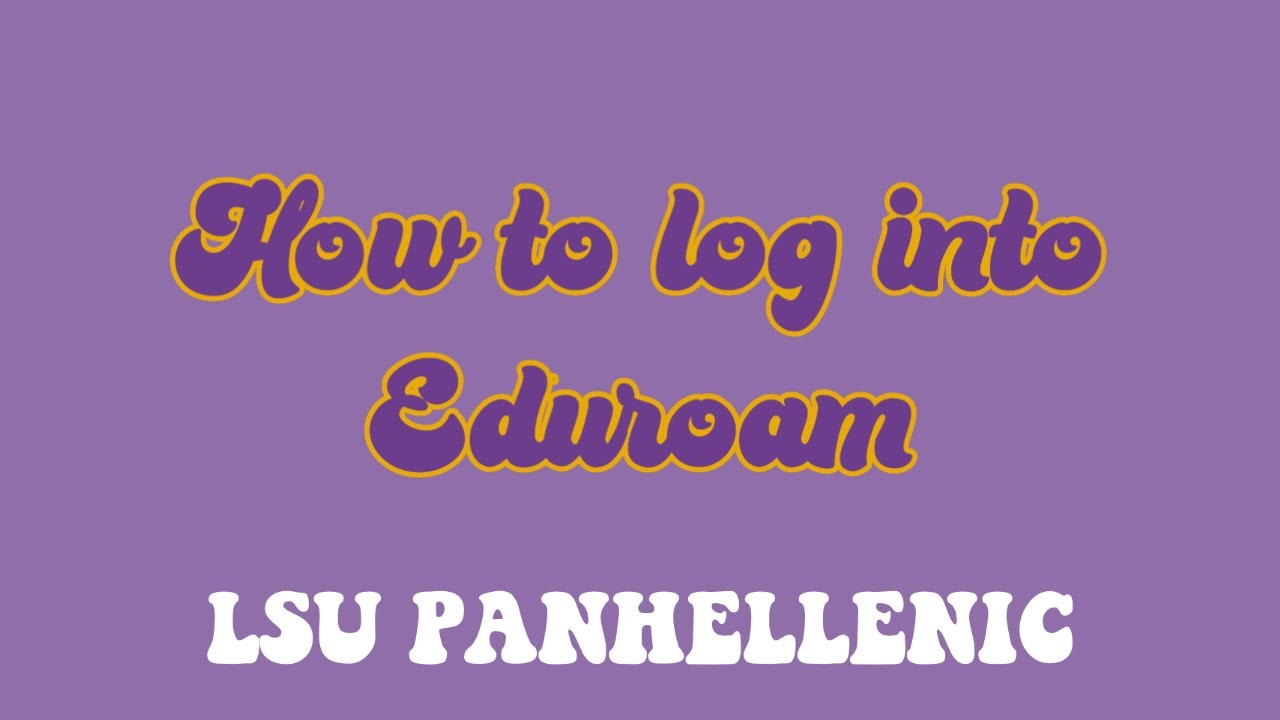 How to connect to eduroam campus wifi youtube
