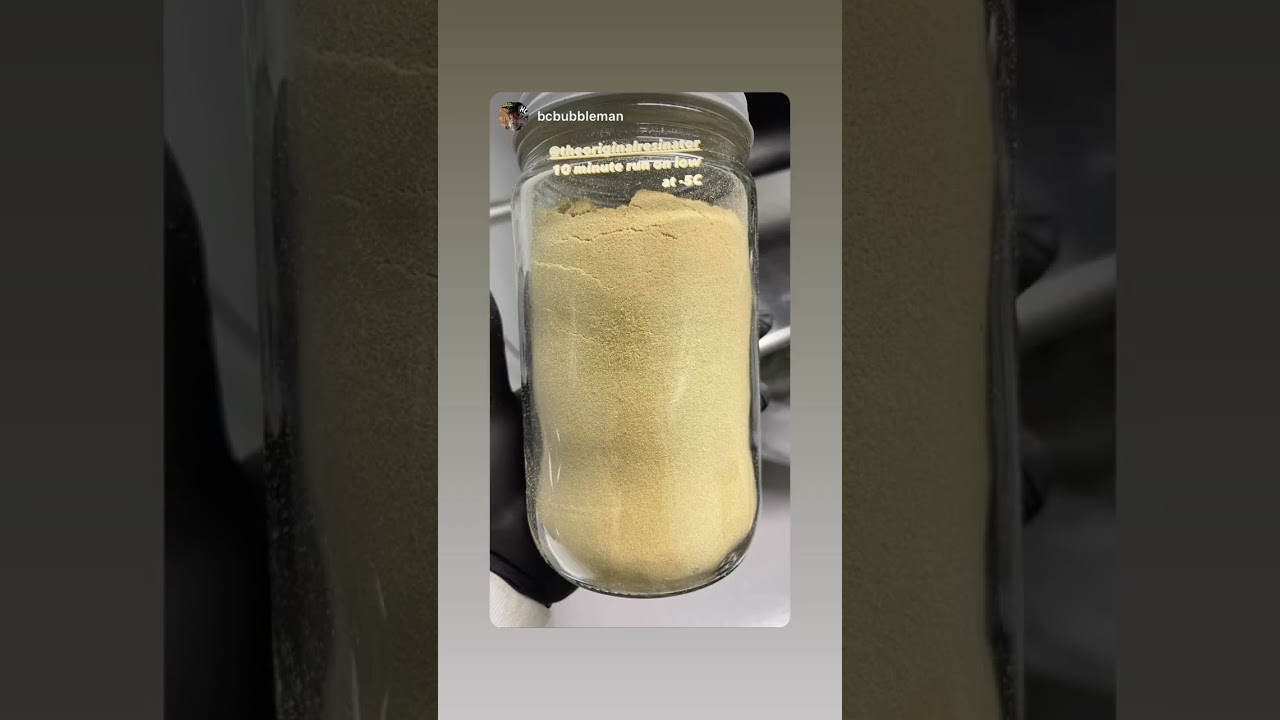 Cryo-Sieve® is the biz…!Did you know that liquid co2 acts as a freezing agent and lets us work with