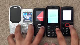 Мульт Nokia 3310 2017 vs Samsung E590 vs ZTE S751 vs Pictor vs Ayasha Startup and Shutdown Speed Test