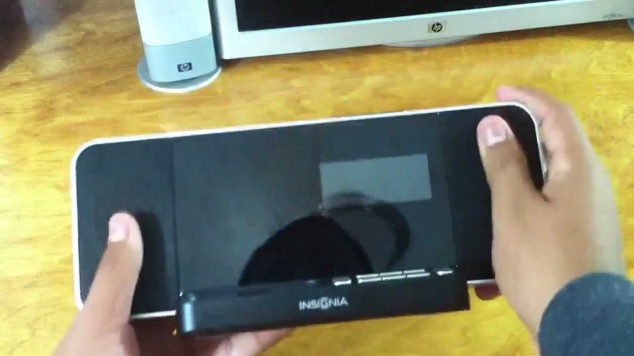 Insignia Docking clock radio- iPhone 4/4s - YouTube