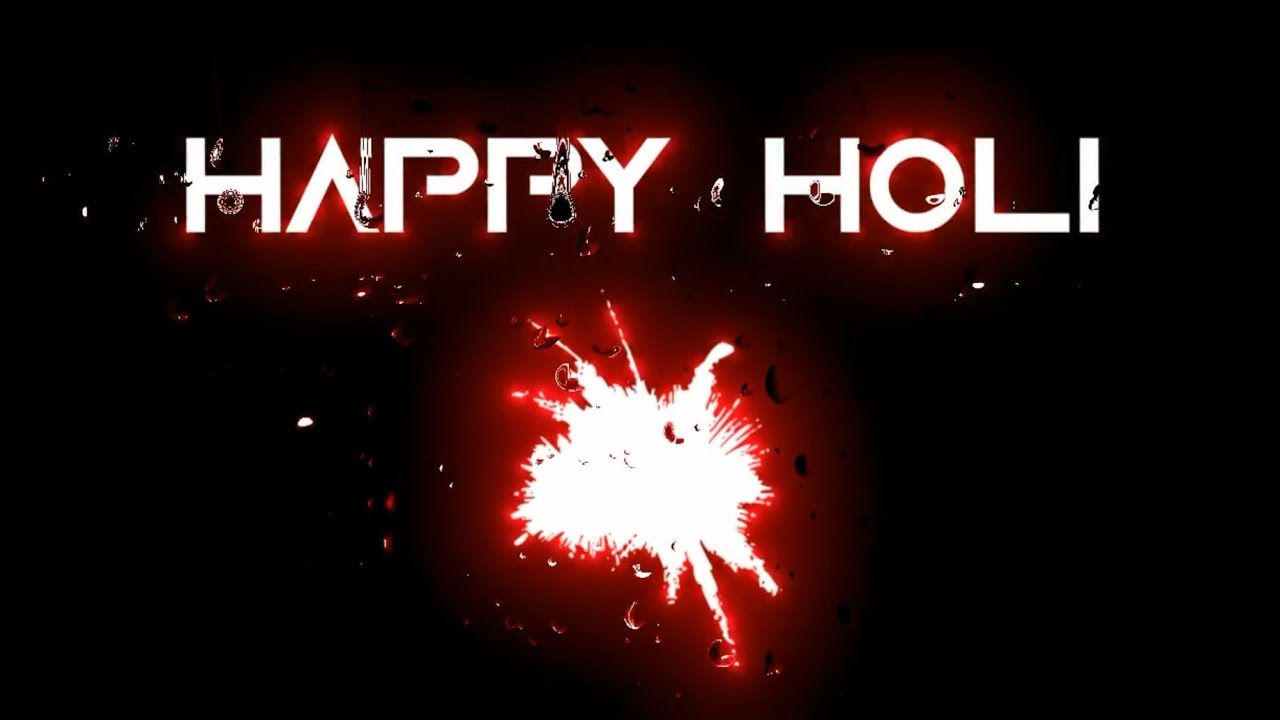 Happy Holi  Holi shayari status video  Holi whatsapp status video black screen  Statuses Boi