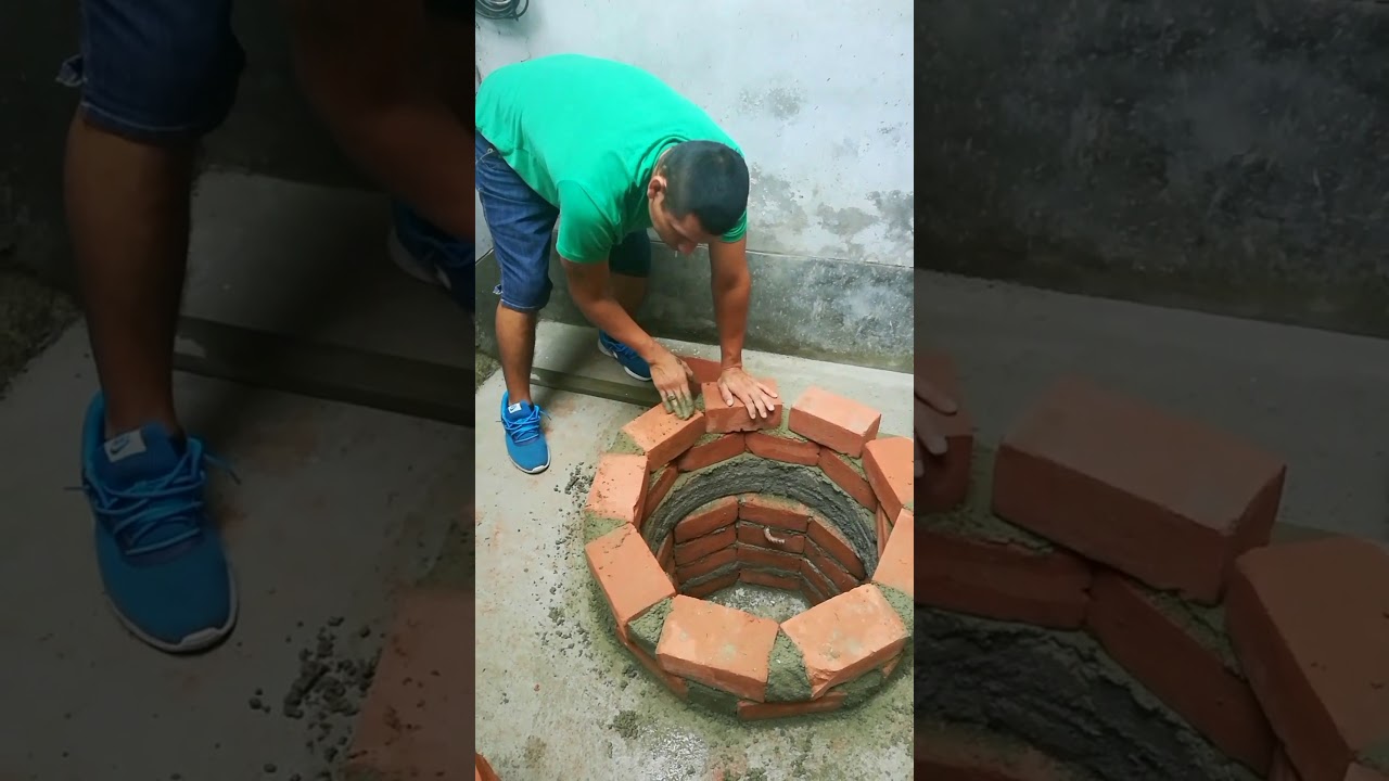 Horno de ladrillos en la tierra tipo cilindro - YouTube