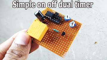 Simple 230v Dual timer on off switch for fan,light,mobile charger DIY