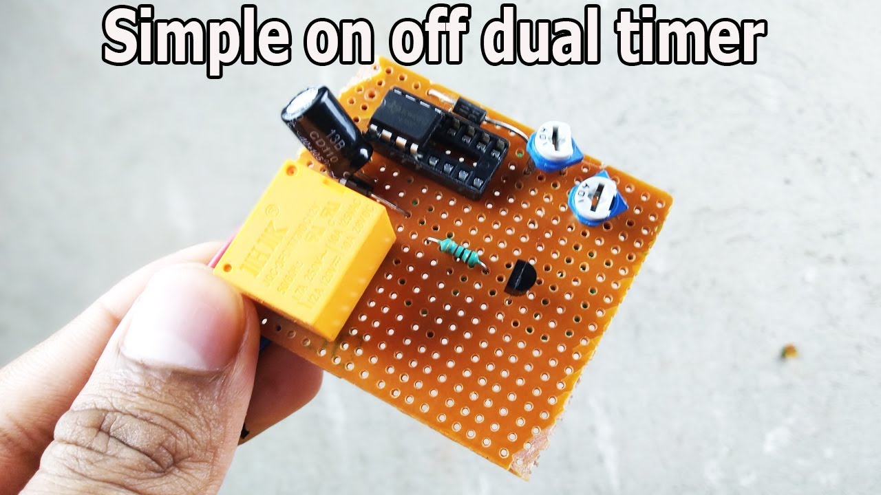 Simple 230v Dual timer on off switch for fan,light,mobile charger DIY ...