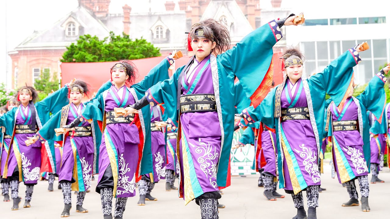 4K] 遨〜すさび〜 YOSAKOIソーラン祭り 2024 日曜日 道庁赤れんが会場