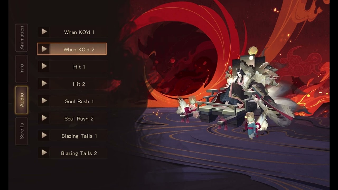 Onmyoji - SP Blazing Tamamonomae male voice lines (CV: Miki Shinichiro)