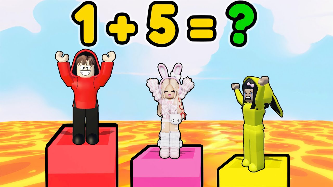 Yuta, Mio Dan Baby Celine Belajar Matematika Tapi Dikejar Lava || ROBLOX