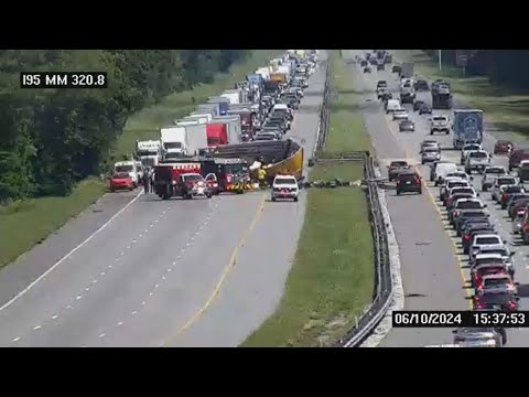 Traffic Alert: Crash shuts down all lanes of I-95 northbound near Mile ...